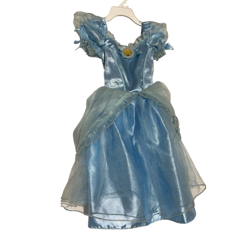 Girls Blue Cinderella Sparkle Fairy‎ Tale Princess Costume Dress
